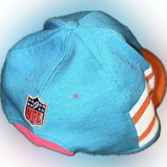 New Era Miami Dolphins Blue and Orange Baseball Cap - Picture 3 of 4